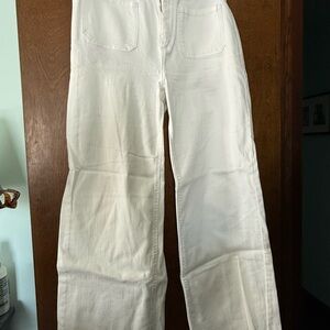 Oat New York Crisp White Trousers